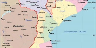 Mozambique på kort